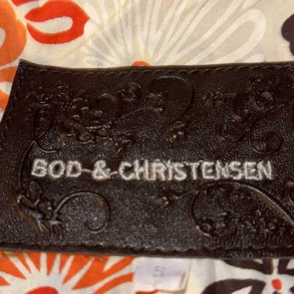 Bod & Christensen Dark Brown Leather Jacket with drawstring gather sleeves - Picture 9 of 10